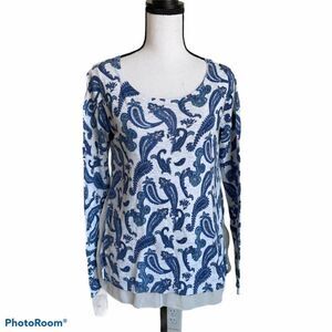 Lucky Brand Lightweight Paisley Print Sweater‎